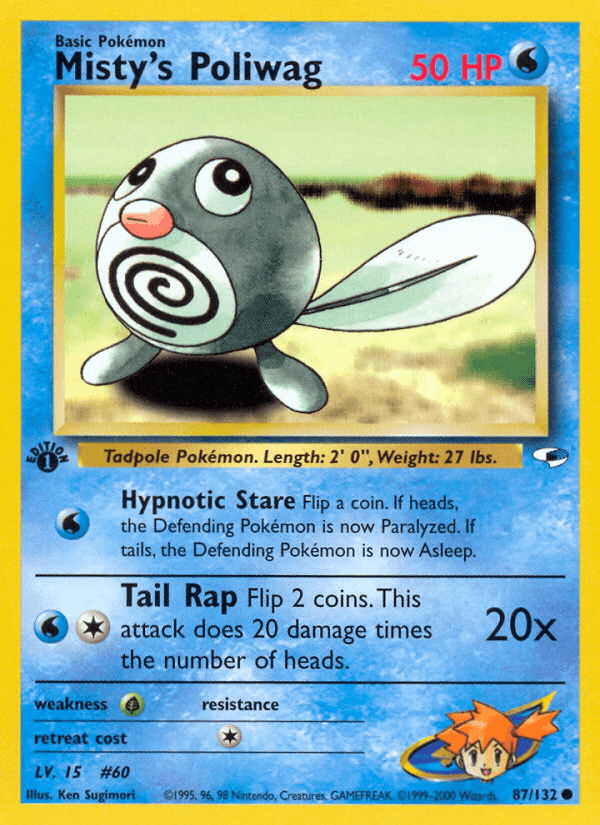 Misty's Poliwag, Gym Heroes 87