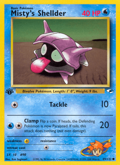 Misty's Shellder, Gym Heroes 89