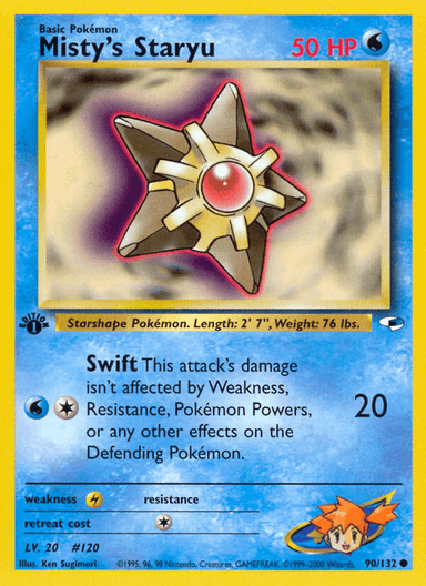 Misty's Staryu, Gym Heroes 90