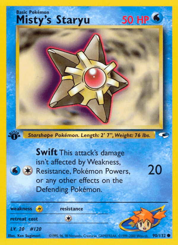 Misty's Staryu, Gym Heroes 90