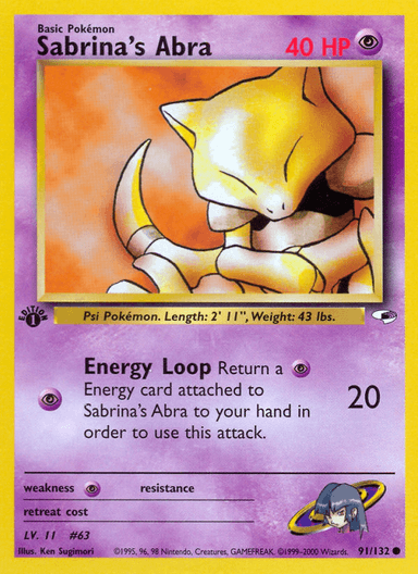 Sabrina's Abra, Gym Heroes 91
