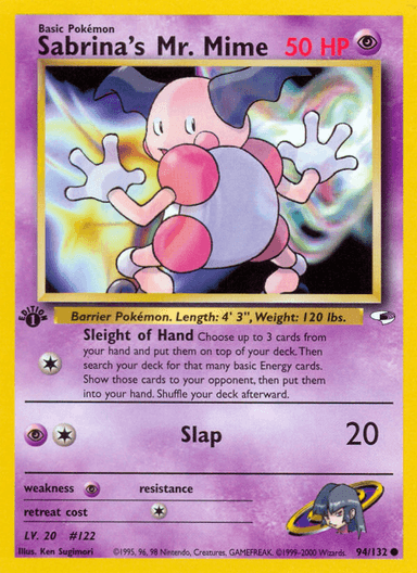 Sabrina's Mr. Mime, Gym Heroes 94