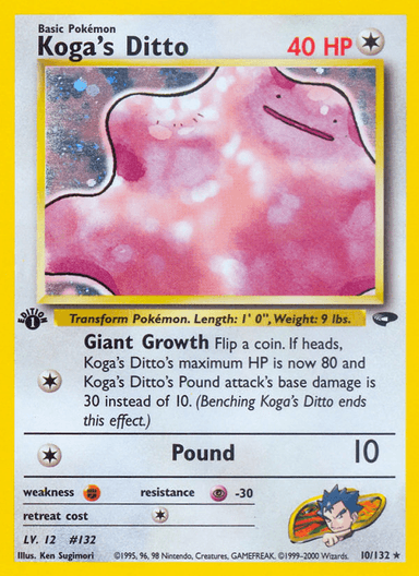 Koga's Ditto, Gym Challenge 10