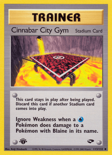 Cinnabar City Gym, Gym Challenge 113