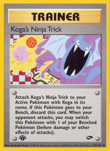 Koga's Ninja Trick, Gym Challenge 115