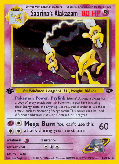 Sabrina's Alakazam, Gym Challenge 16