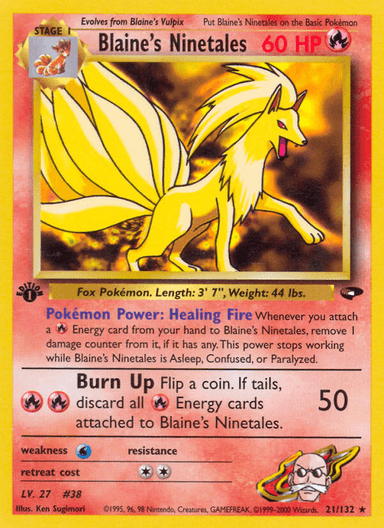 Blaine's Ninetales, Gym Challenge 21
