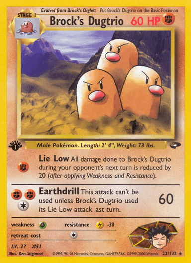 Brock's Dugtrio, Gym Challenge 22