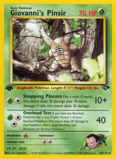 Giovanni's Pinsir, Gym Challenge 24
