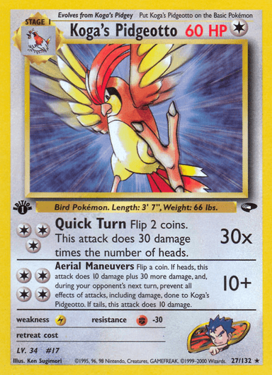 Koga's Pidgeotto, Gym Challenge 27