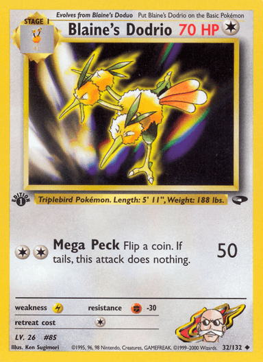 Blaine's Dodrio, Gym Challenge 32