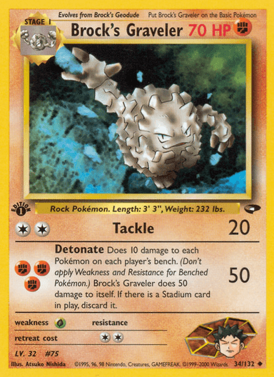 Brock's Graveler, Gym Challenge 34