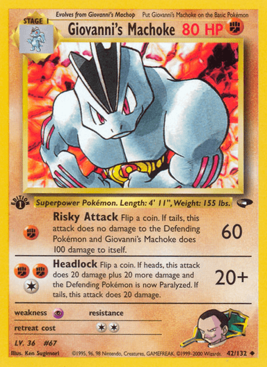 Giovanni's Machoke, Gym Challenge 42