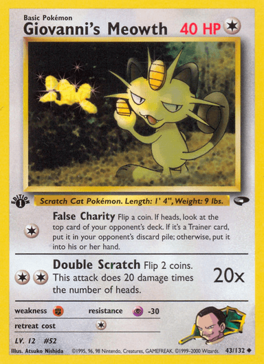 Giovanni's Meowth, Gym Challenge 43