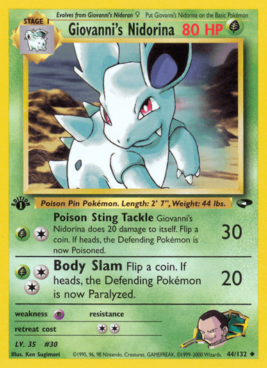 Giovanni's Nidorina, Gym Challenge 44