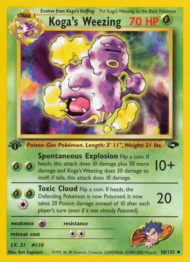 Koga's Weezing, Gym Challenge 50