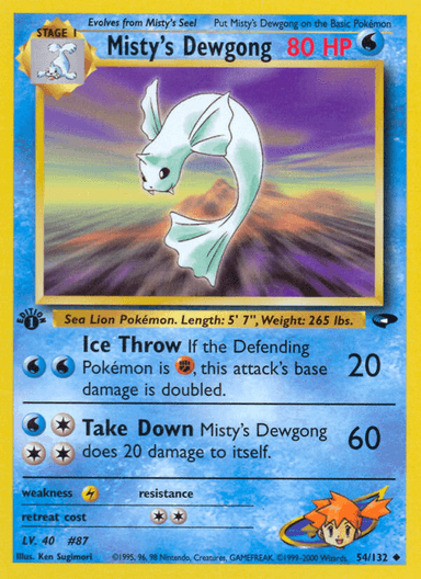 Misty's Dewgong, Gym Challenge 54
