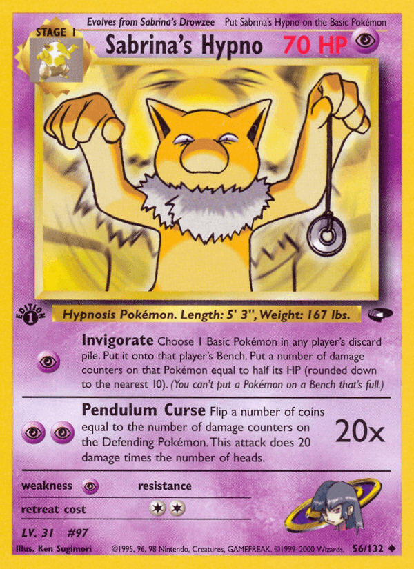 Sabrina's Hypno, Gym Challenge 56