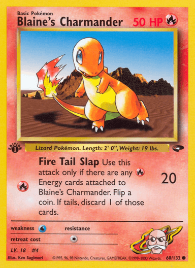 Blaine's Charmander, Gym Challenge 60