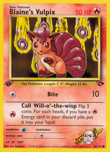 Blaine's Vulpix, Gym Challenge 66