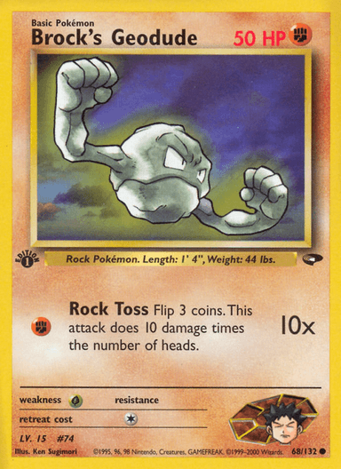 Brock's Geodude, Gym Challenge 68