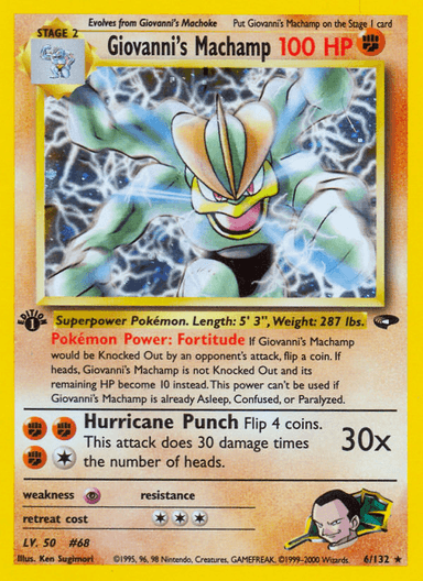 Giovanni's Machamp, Gym Challenge 6