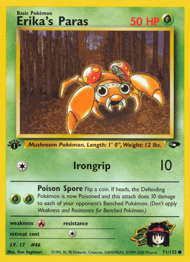 Erika's Paras, Gym Challenge 71