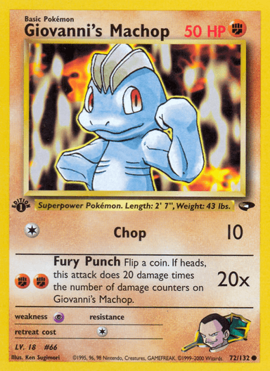 Giovanni's Machop, Gym Challenge 72