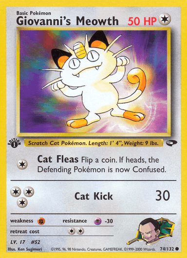 Giovanni's Meowth, Gym Challenge 74