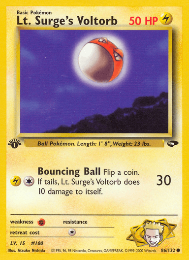 Lt. Surge's Voltorb, Gym Challenge 86