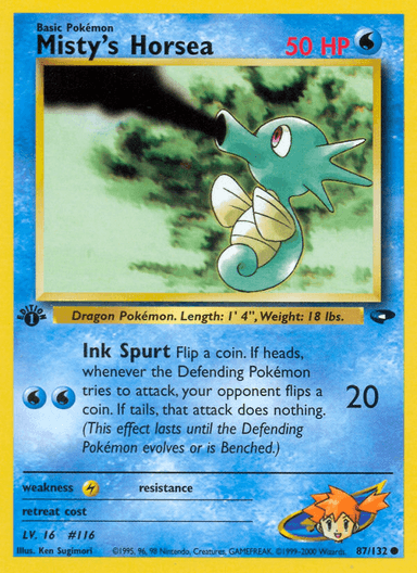 Misty's Horsea, Gym Challenge 87