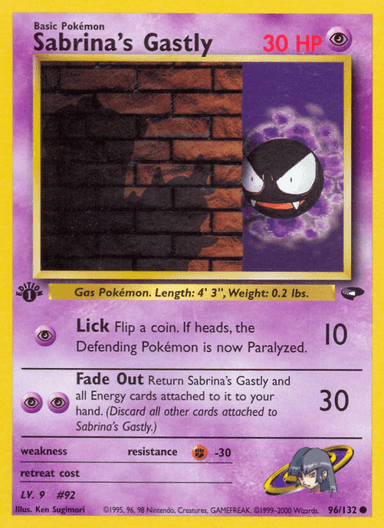 Sabrina's Gastly, Gym Challenge 96