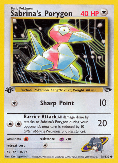 Sabrina's Porygon, Gym Challenge 98