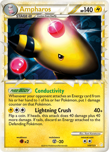 Ampharos, HeartGold & SoulSilver 105