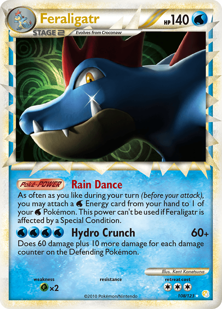 Feraligatr, HeartGold & SoulSilver 108