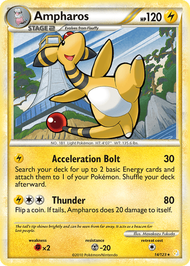 Ampharos, HeartGold & SoulSilver 14