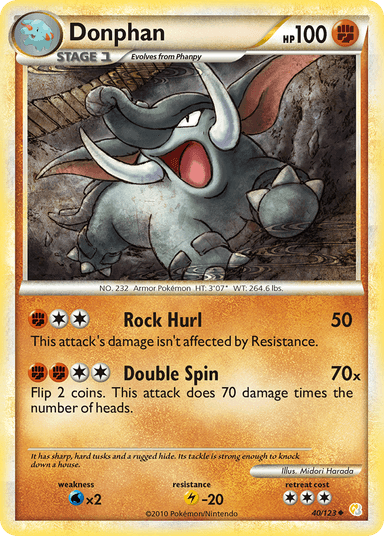 Donphan, HeartGold & SoulSilver 40
