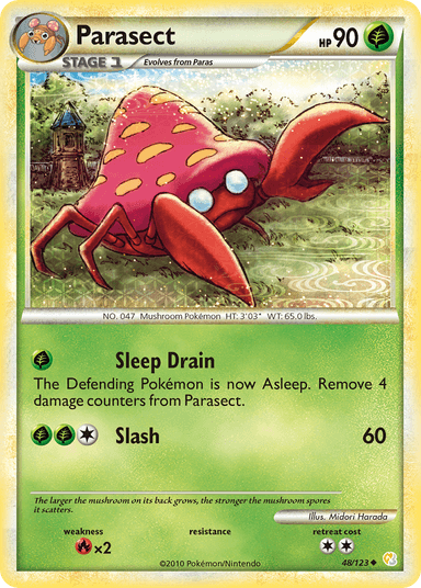 Parasect, HeartGold & SoulSilver 48