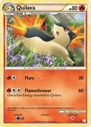 Quilava, HeartGold & SoulSilver 49