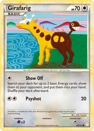 Girafarig, HeartGold & SoulSilver 64