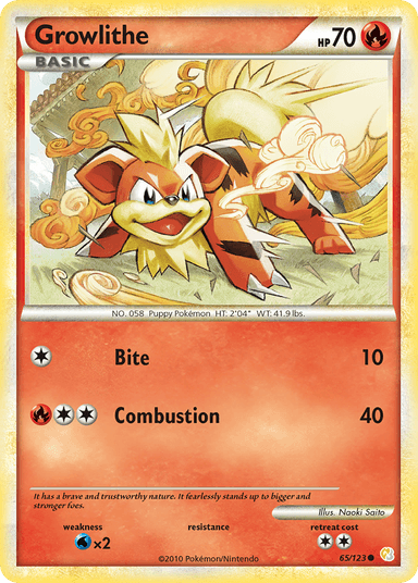Growlithe, HeartGold & SoulSilver 65