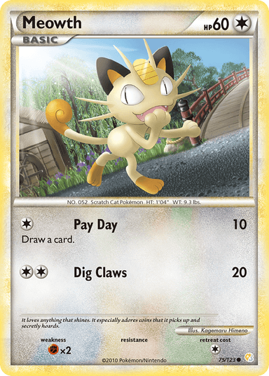 Meowth, HeartGold & SoulSilver 75