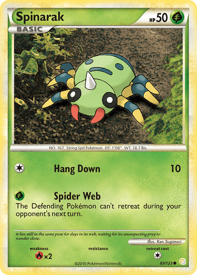 Spinarak, HeartGold & SoulSilver 83