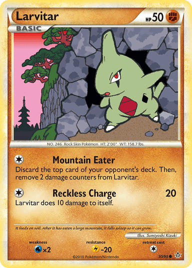 Larvitar, HS—Unleashed 50