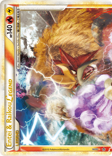 Entei & Raikou LEGEND, HS—Unleashed 90