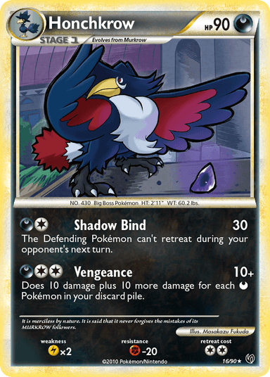 Honchkrow, HS—Undaunted 16