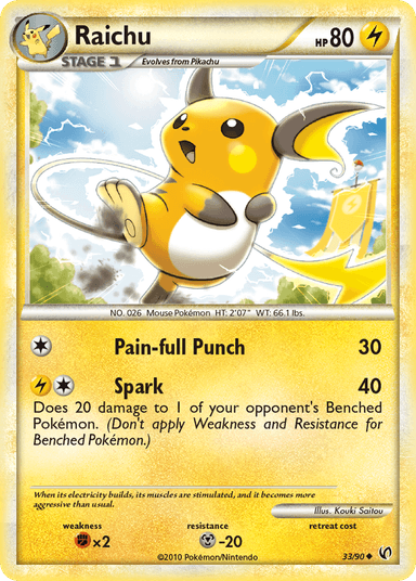 Raichu, HS—Undaunted 33