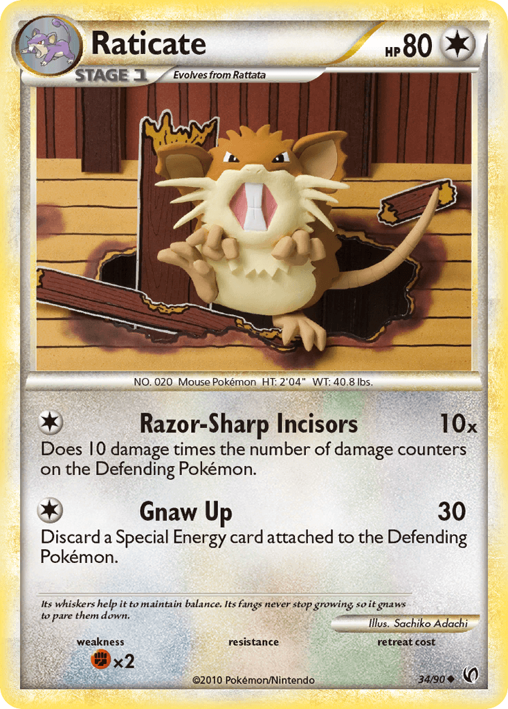 Raticate, HS—Undaunted 34
