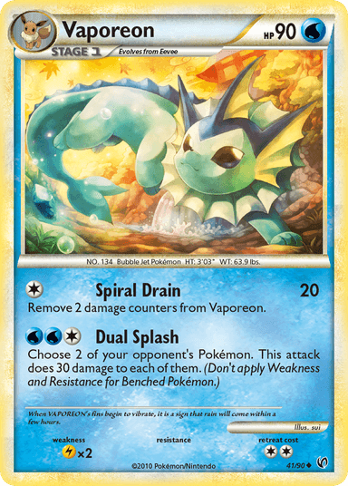 Vaporeon, HS—Undaunted 41