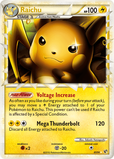 Raichu, HS—Undaunted 83